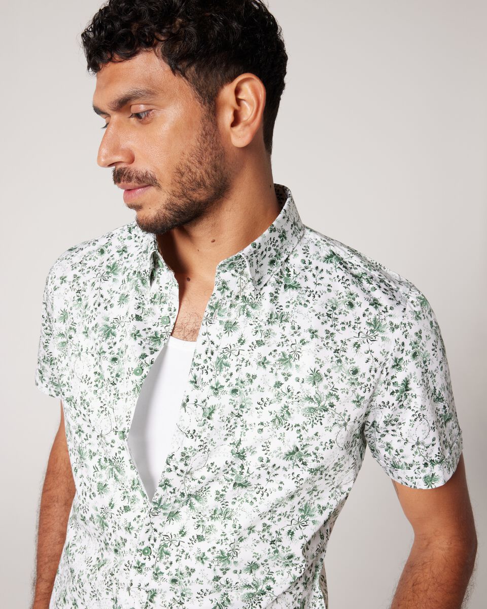 Regular Short Sleeve Floral Shirt